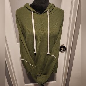 Olive Green Women's Hoodie Sweater